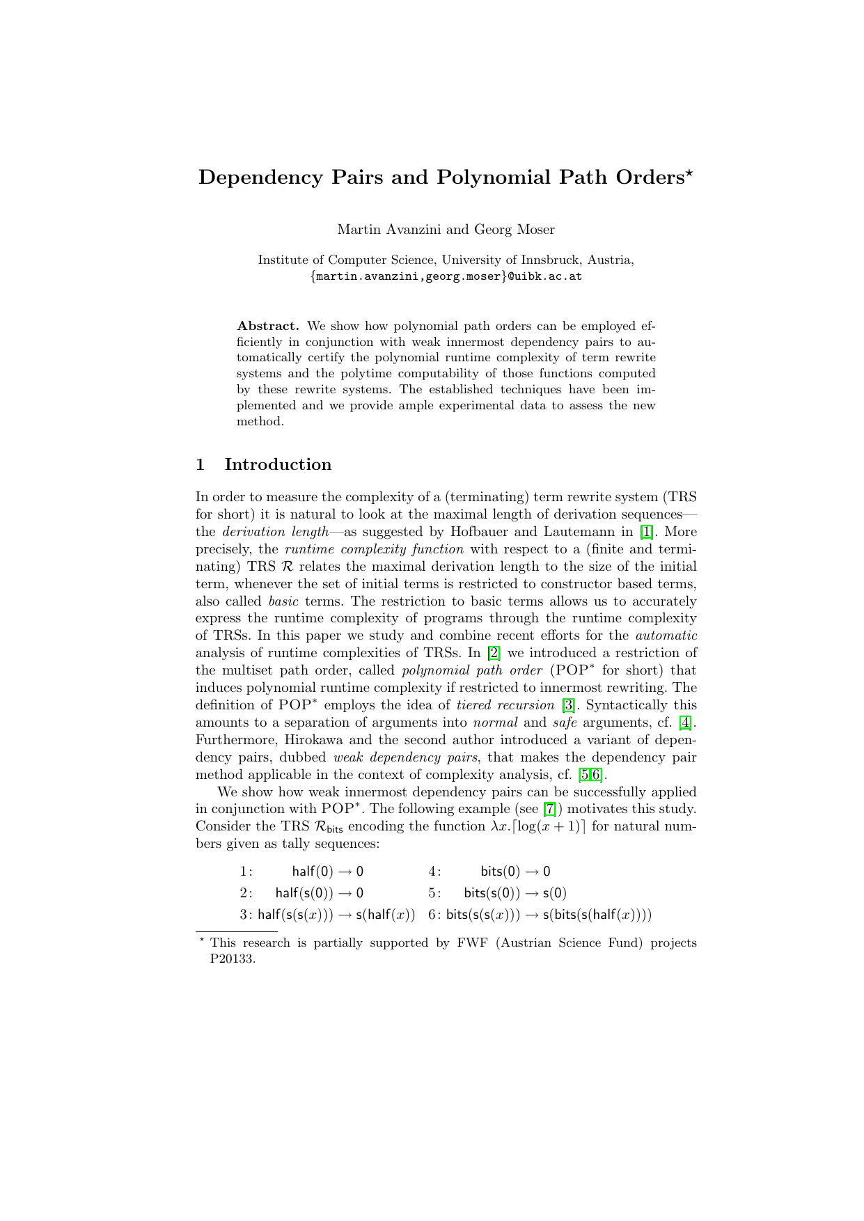 Dependency Pairs and Polynomial Path Orders